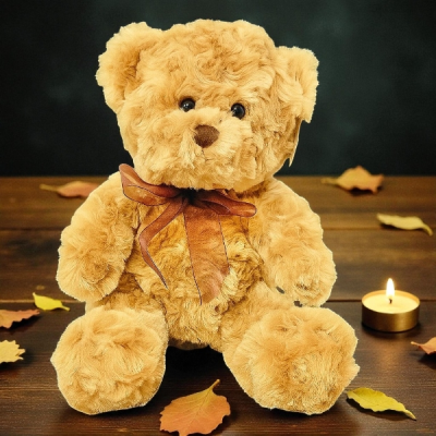 25cm Brown Bear - Cuddlestime Signature Bear, loved by all ages, perfect for young and old. A timeless keepsake that will be cherished forever.