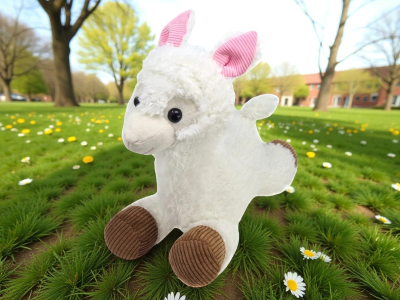 45cm Cuddly Llama - Discover this great replica of a cute animal with soft white fur. Lifelike and realistic, it’s perfect for collectors, gifts, and animal lovers.
