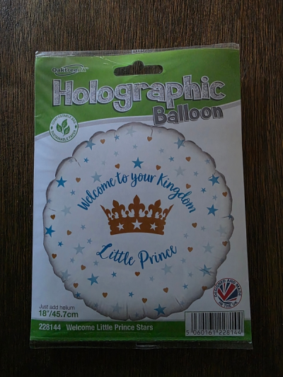 Welcome Prince - Our foil balloons bring a gleaming accent to any celebration. Available in a range of colours, shapes, and sentiments, they pair beautifully with floral tributes, gift boxes, or table centrepieces. Whether marking a milestone or sending love from afar, these balloons offer a lasting impression with elegant flair