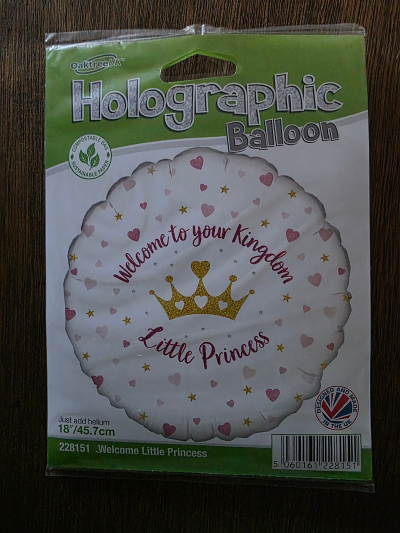 Welcome Princess - Our foil balloons bring a gleaming accent to any celebration. Available in a range of colours, shapes, and sentiments, they pair beautifully with floral tributes, gift boxes, or table centrepieces. Whether marking a milestone or sending love from afar, these balloons offer a lasting impression with elegant flair